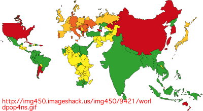 Distorted Map Of The World Distorted Population Maps