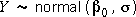 normal(beta0, sigma)